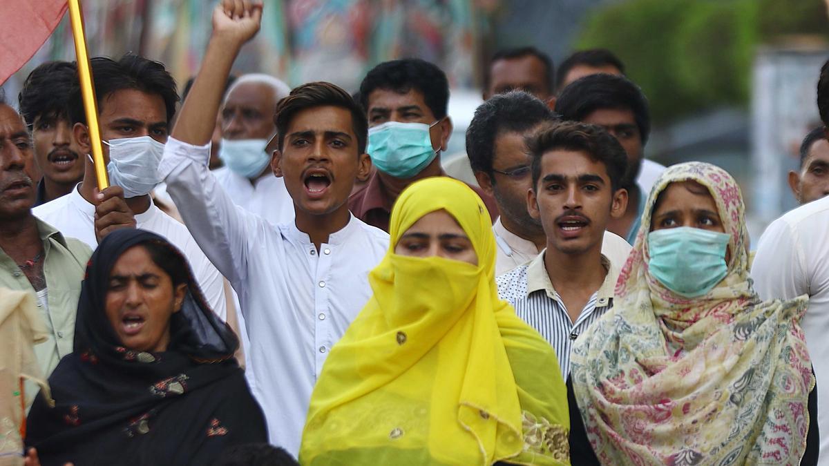 Protesta de refugiados en Kabul