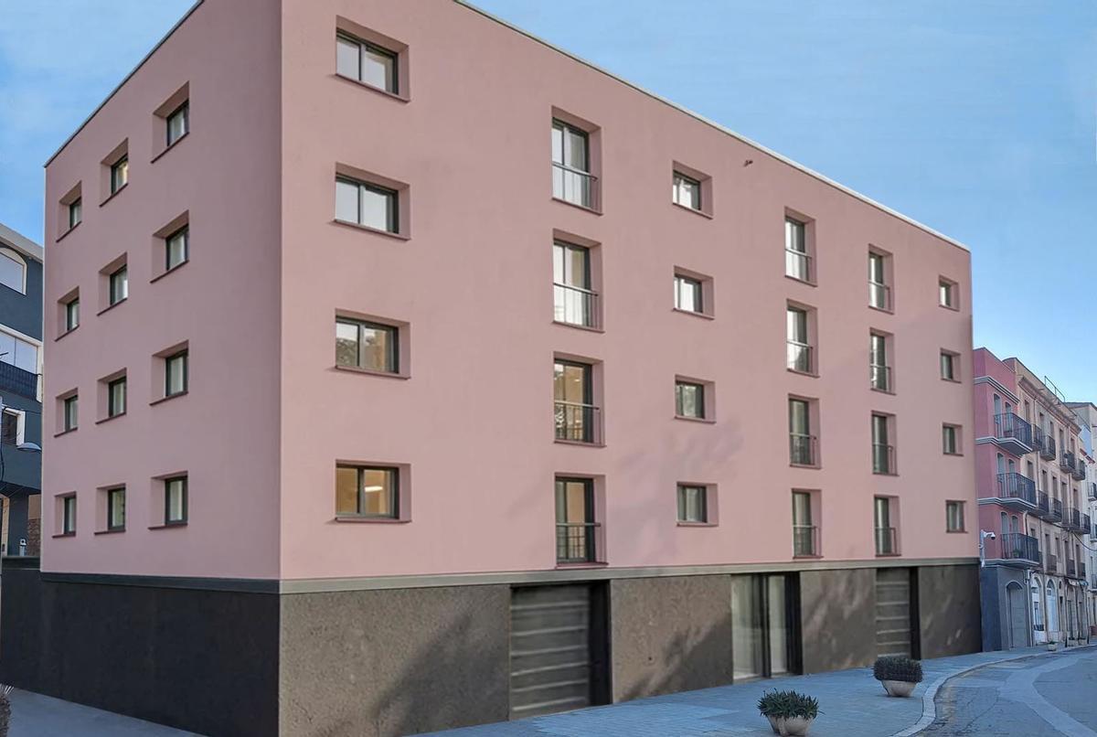 L'edifici que projecten a l'actual solar d'aparcament de la Guàrdia CiviL.