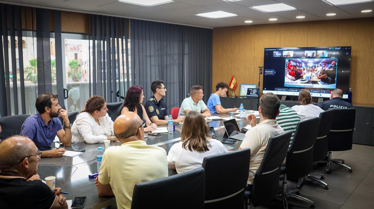 Foto de la reunión del Cecopi de este martes por la tarde.
