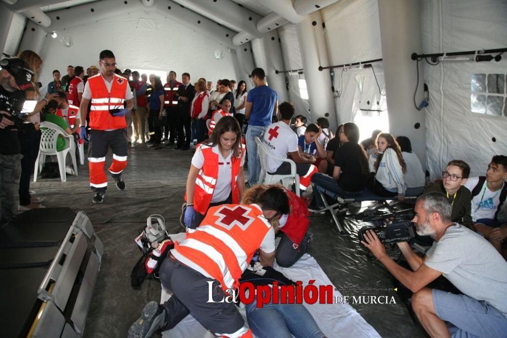 Simulacro en Lorca por inundaciones, terremoto y f