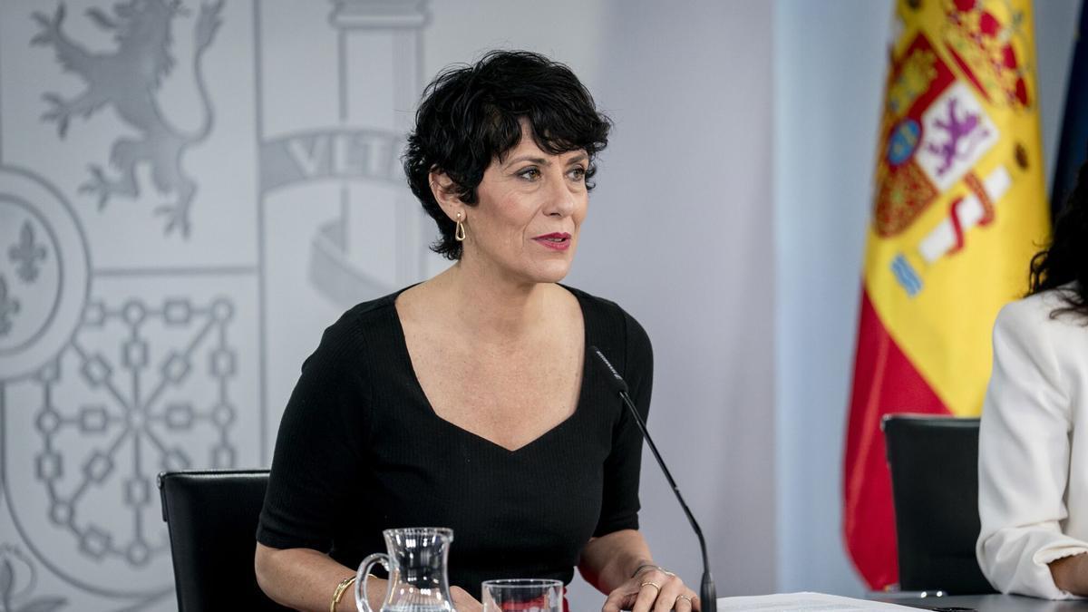 La ministra de Inclusión, Seguridad Social y Migraciones y portavoz del Gobierno, Elma Saiz.