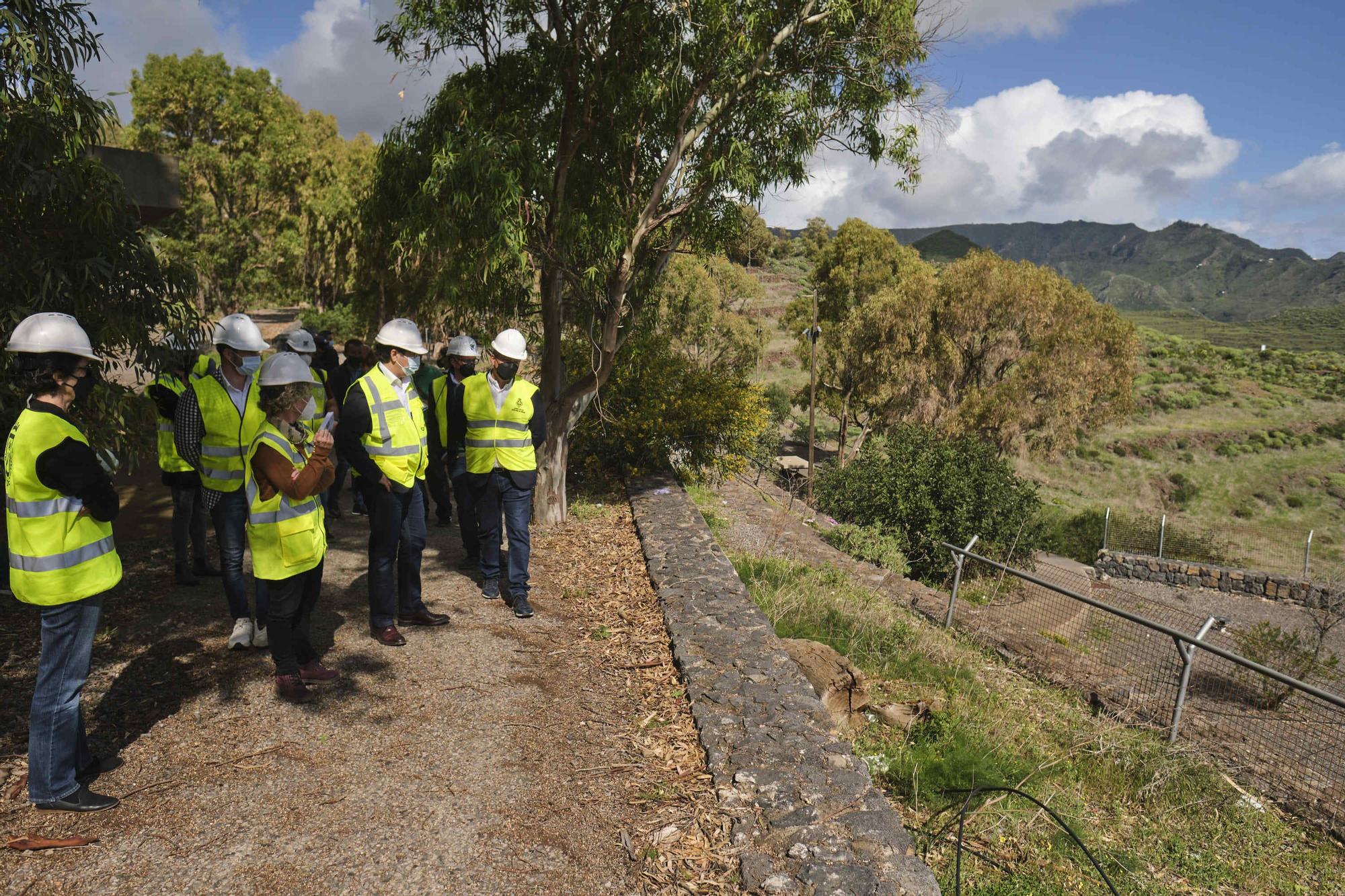 Visita Parque Mesas, inicio obra de la zona de las chuletadas.