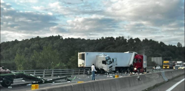 Accident de trànsit a Sarrià de Ter