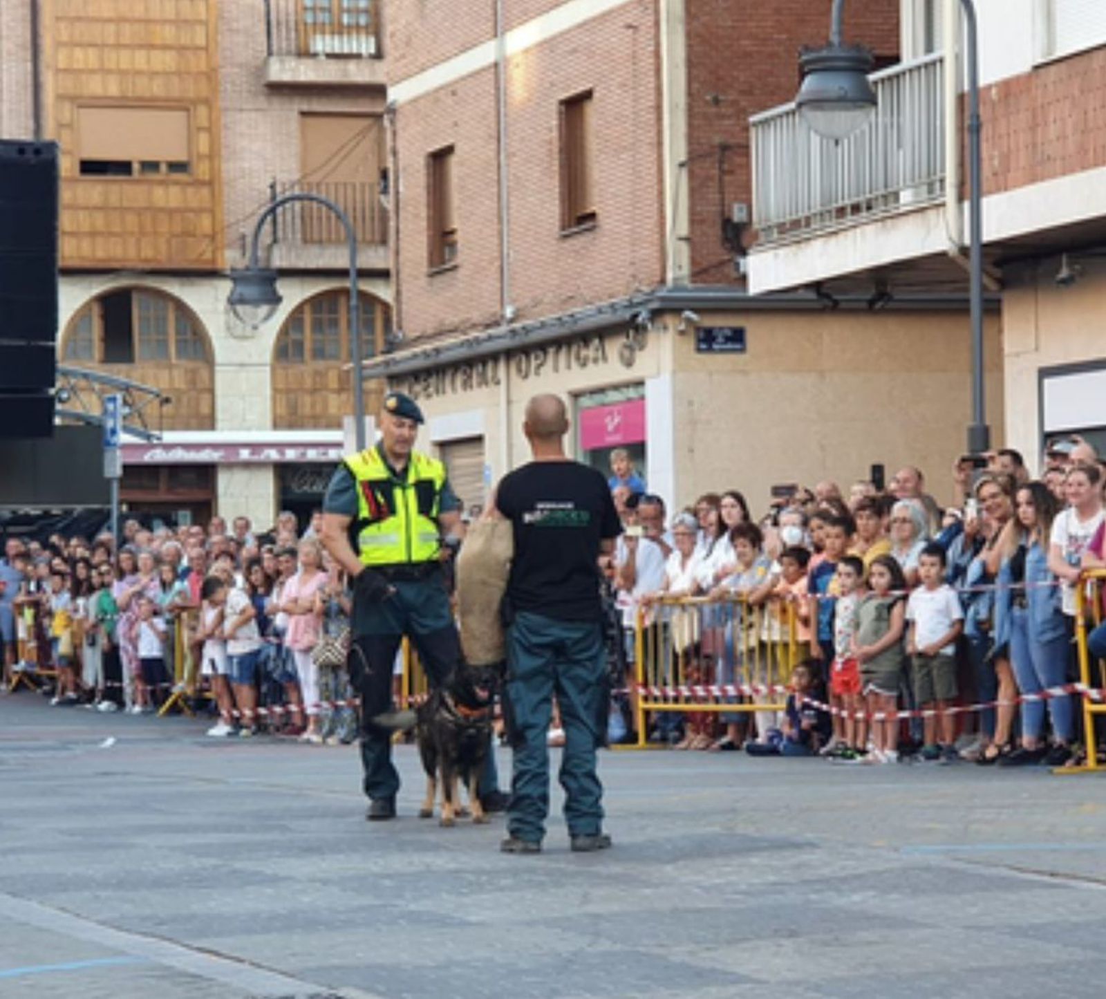 Grupo Cinológico de la Guardia Civil de Zamora en la Feria de Benavente. / E. P.