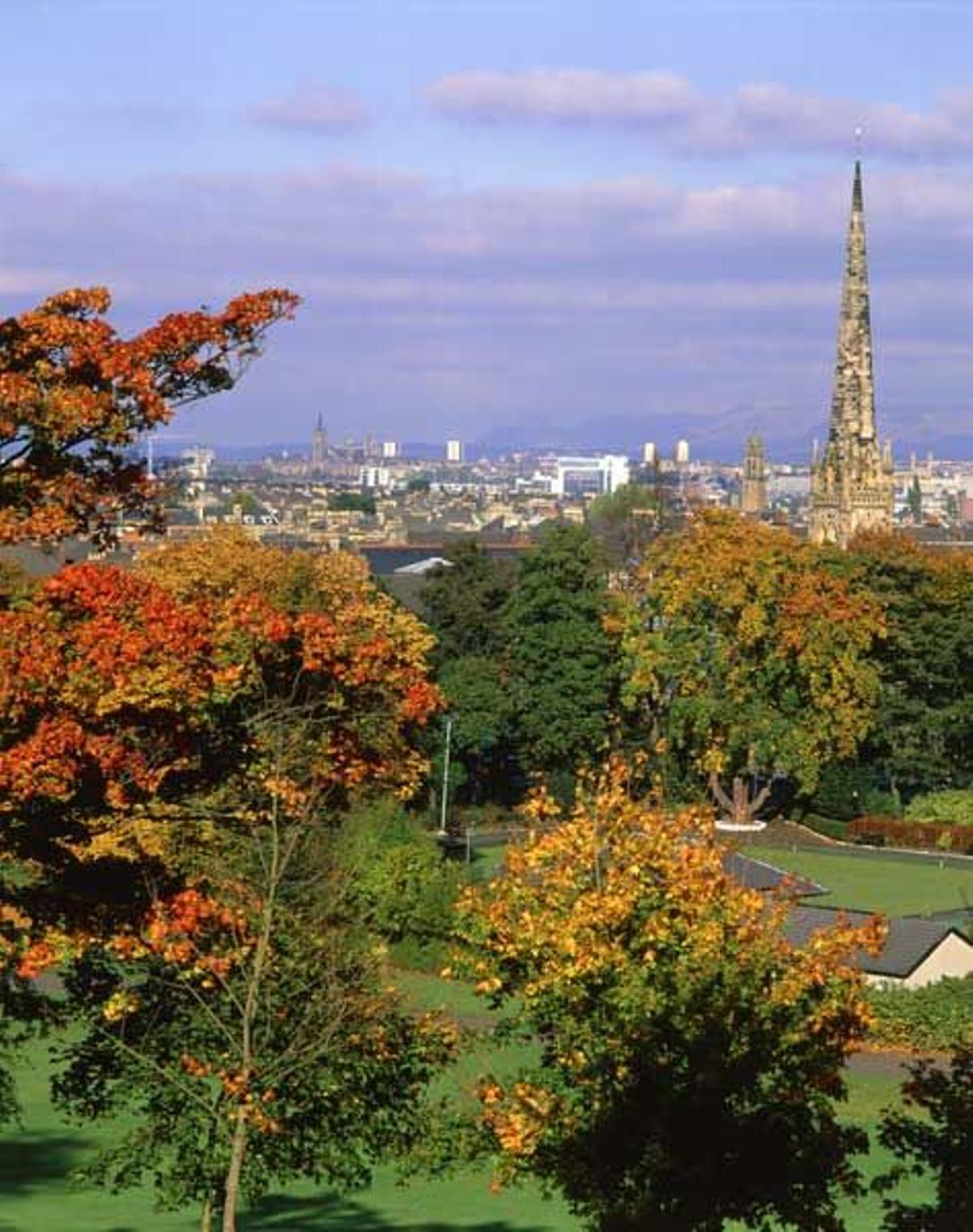 Parque de la Reina en Glasgow.