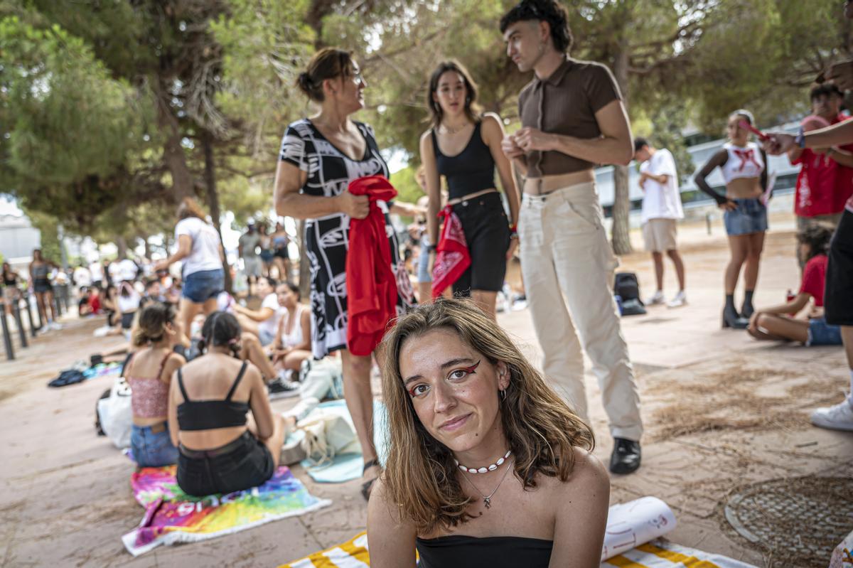 Ambiente antes del concierto de Rosalía