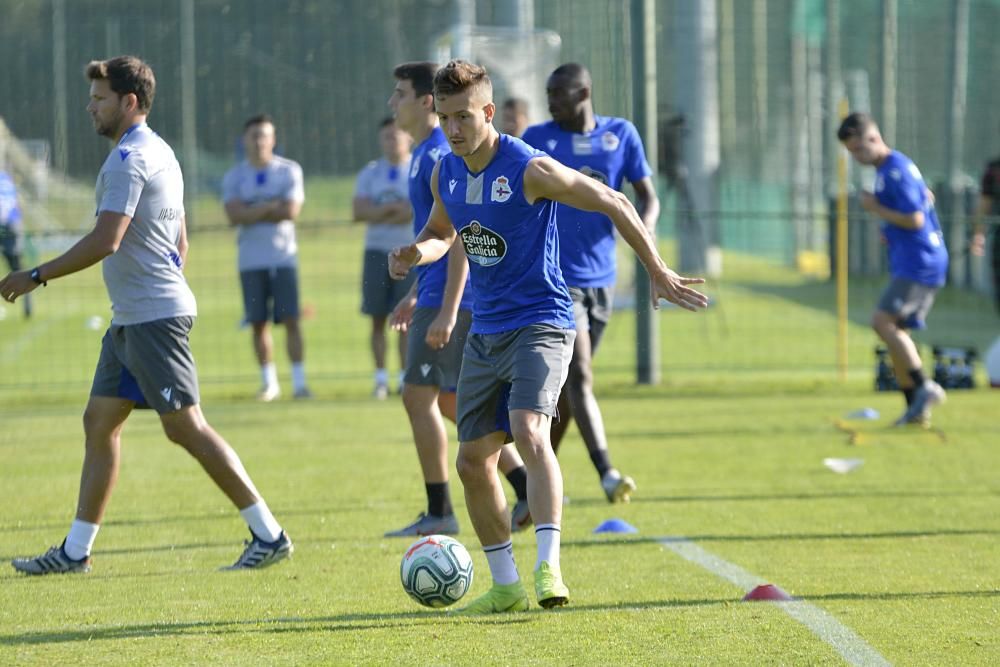 El defensa blanquiazul es duda para el enfrentamiento de la segunda jornada en el campo del Huesca.