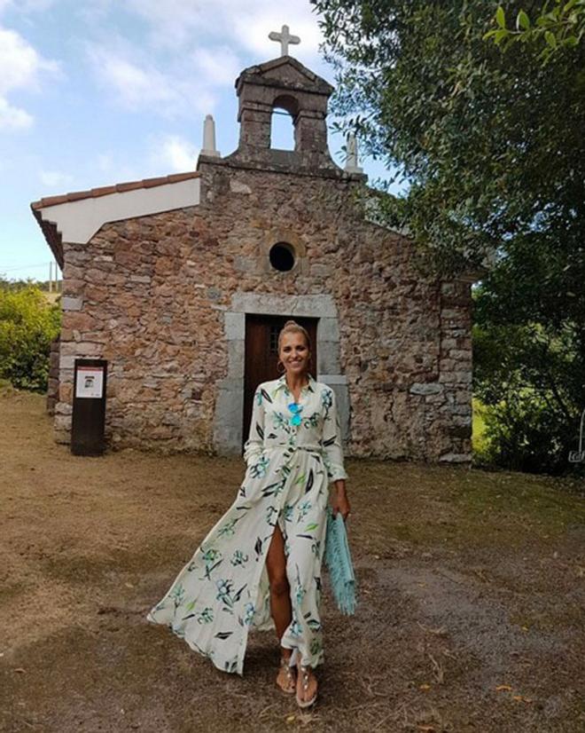 El vestido 'evasé' de Paula Echevarría