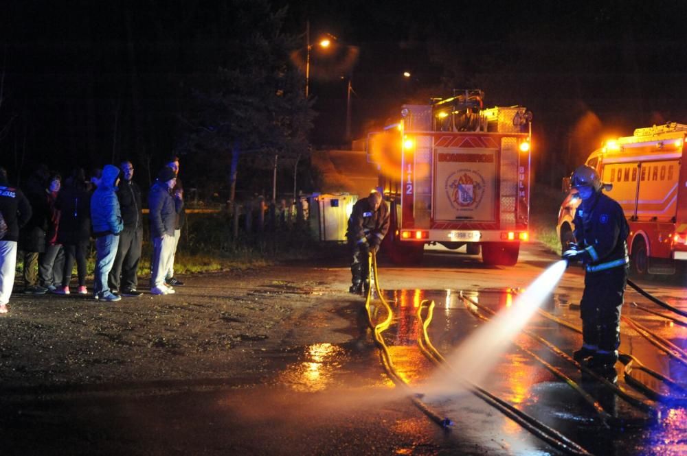 Arde un camping en Boiro