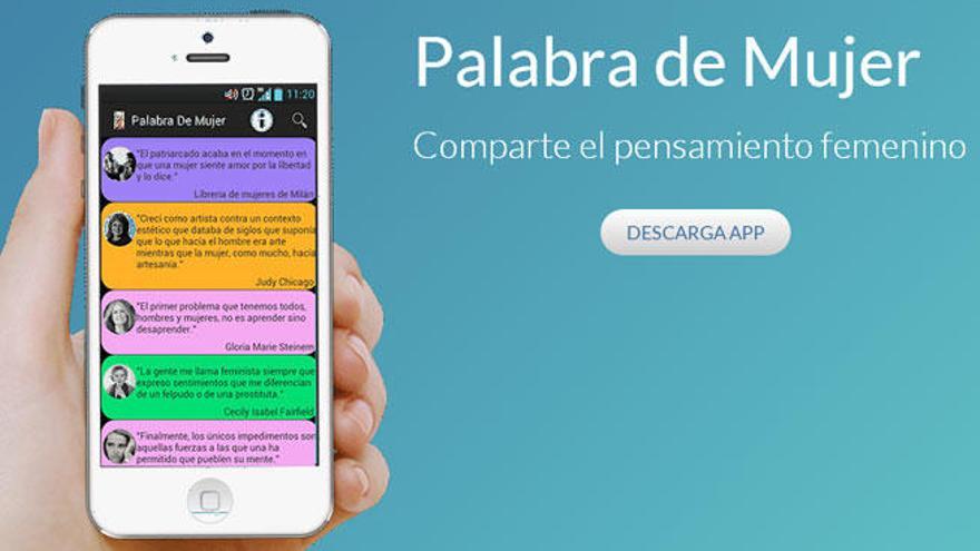 La aplicación &#039;Palabra de Mujer&#039;