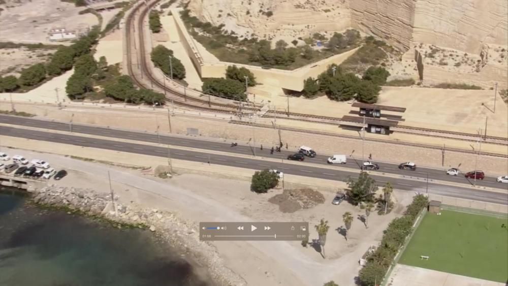 Fotos desde el helicóptero de la Policía Nacional