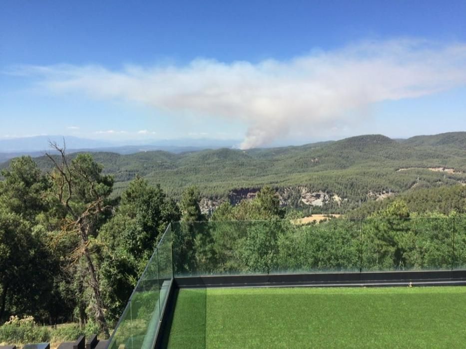 Incendi forestal a Sant Feliu Sasserra