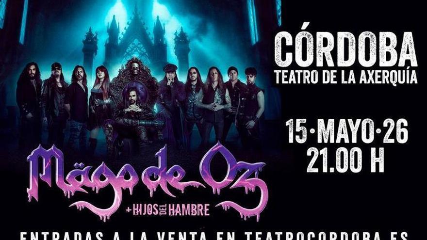 Diario CÓRDOBA te regala cinco entradas dobles para el concierto de Mägo de Oz + Los hijos del hambre