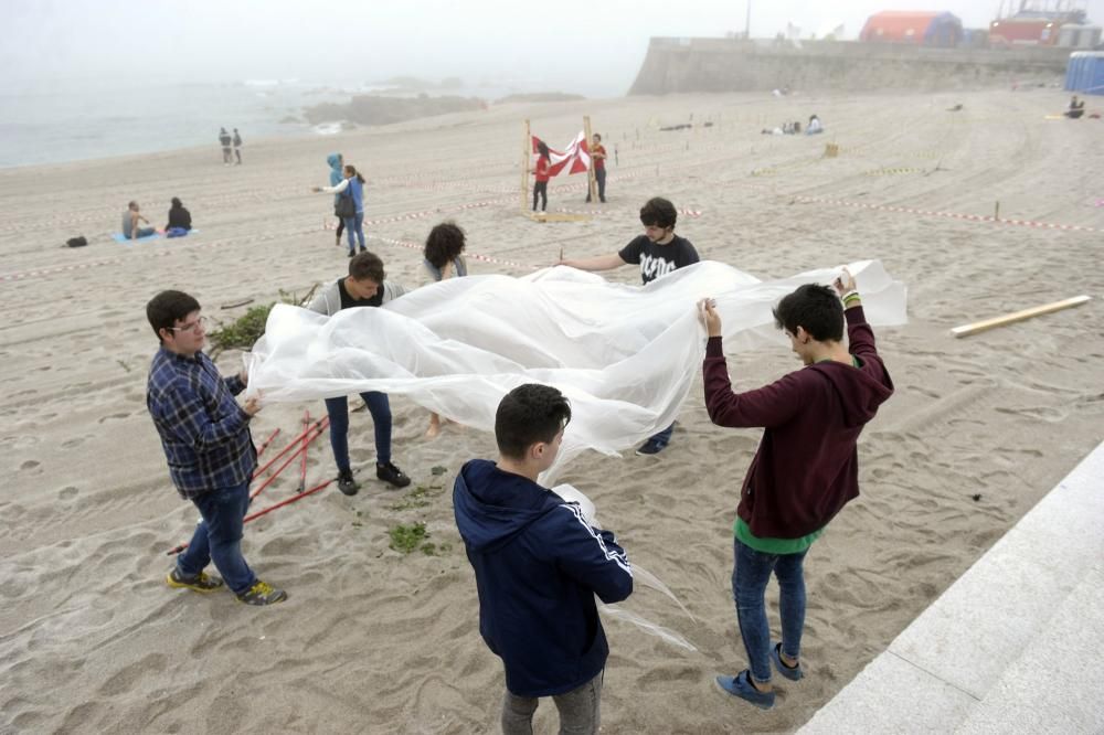 La noche de San Juan en A Coruña arranca de día