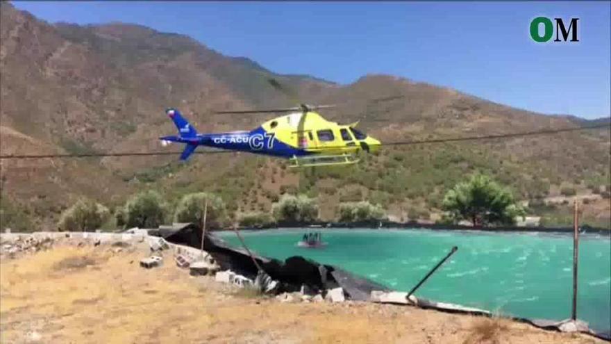 Vídeo de los trabajos de extinción del incendio de Estepona