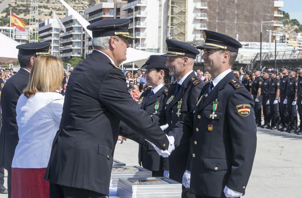 Un momento del acto de la Policía.