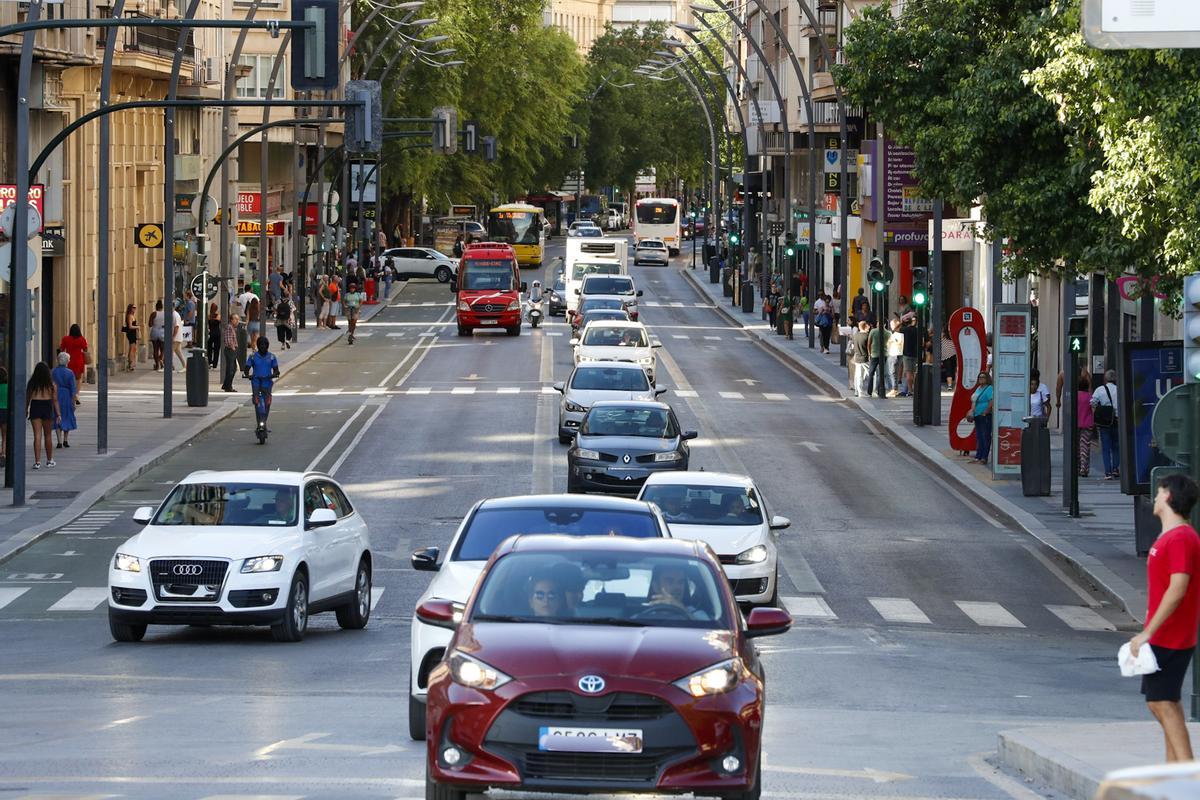 El tráfico impulsa el repunte de ozono en la Región de Murcia