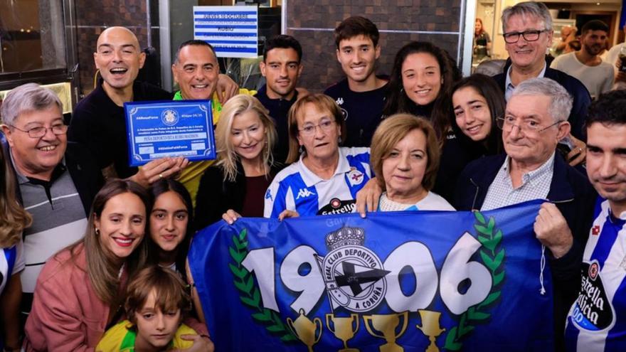 Inaugurada la Peña Deportivista Rubio en el Bar Madison
