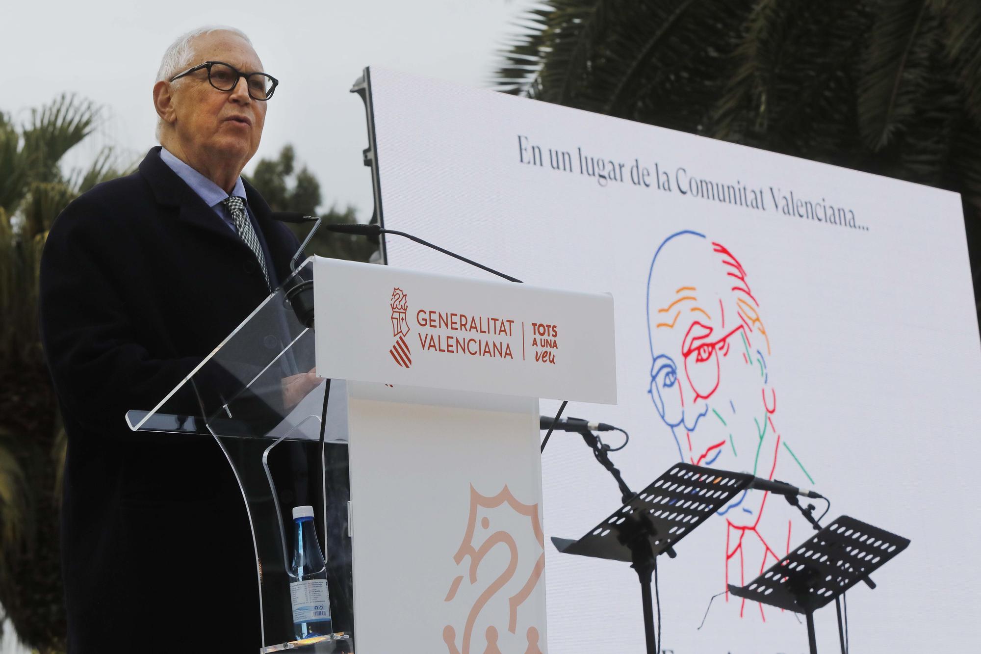 Las imágenes del homenaje literario y musical a Francisco Brines en Valènica