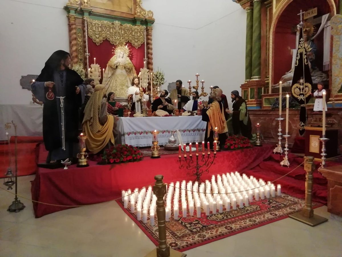 Santa Cena y Amor en la capilla de San José.