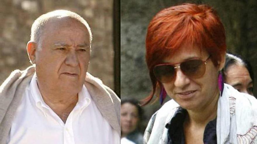 Amancio Ortega y su hija mayor, Sandra.