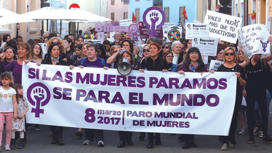Manifestación en el Día de la Mujer el año pasado.