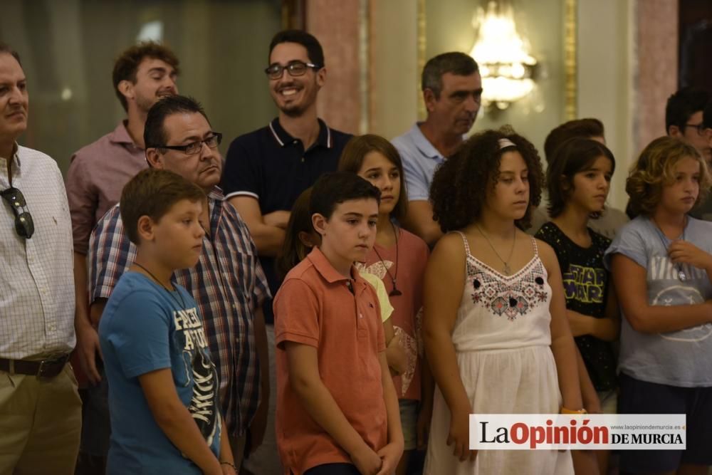 Recepción a Laura Gil en el Ayuntamiento de Murcia