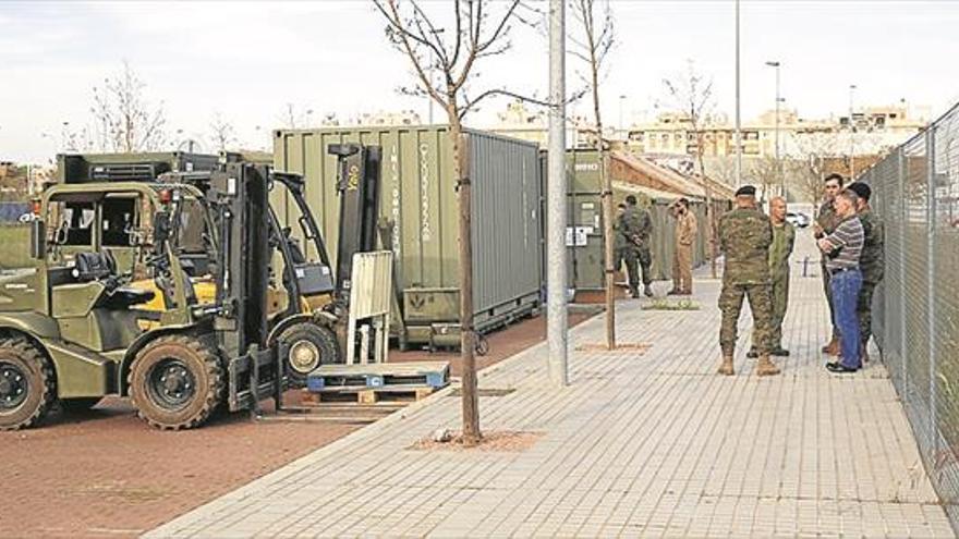 La Brigada X instala una amplia infraestructura