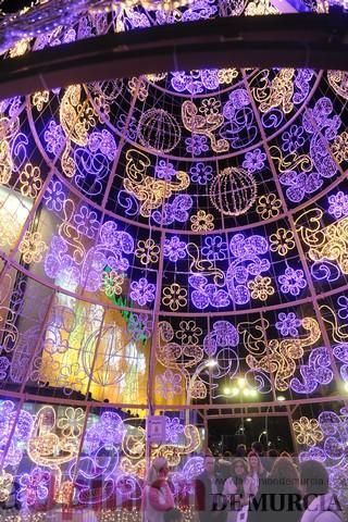 Encendido del árbol de Navidad en El Corte Inglés de Murcia