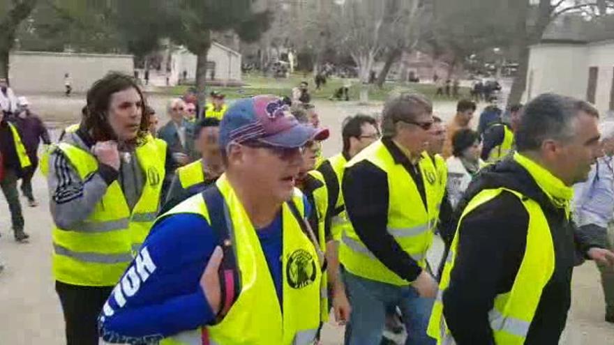 Los jardineros se manifiestan en la Cincomarzada