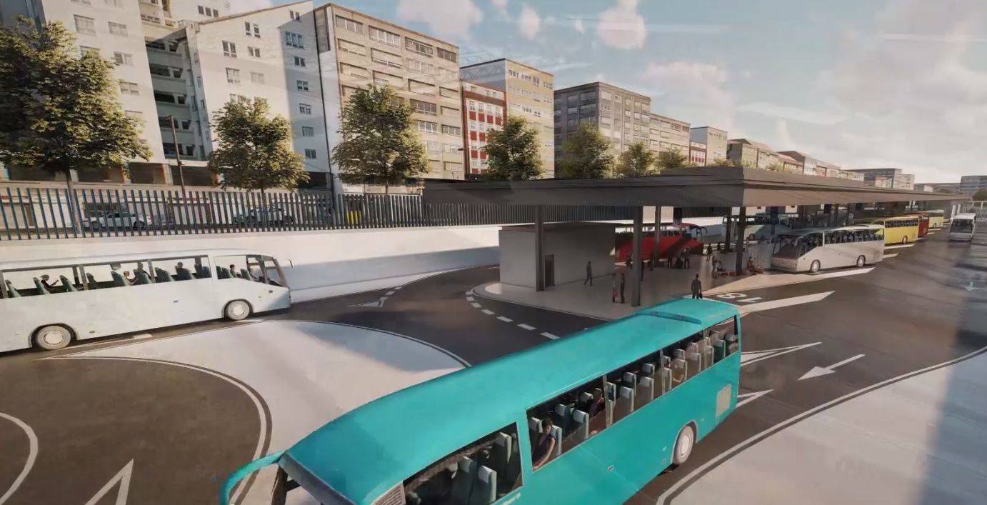La Xunta prevé iniciar en octubre la estación de buses de la intermodal de A Coruña