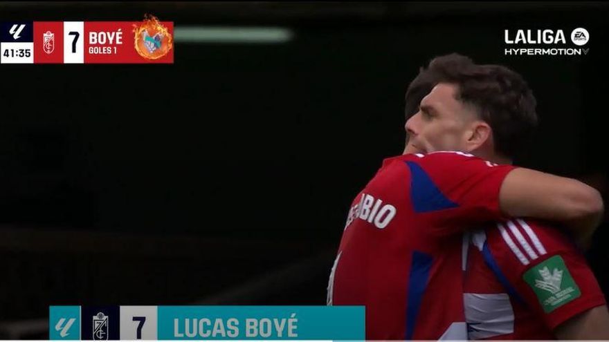 El 1-2 del Granada en el Cartagena 2-3 Granada de la jornada 36 de LaLiga Hypermotion