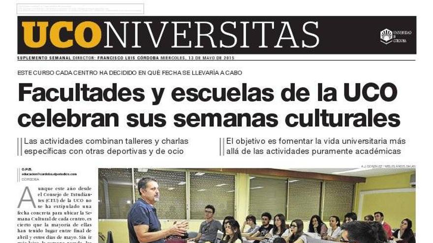 Facultades y escuelas de la UCO celebran sus semanas culturales