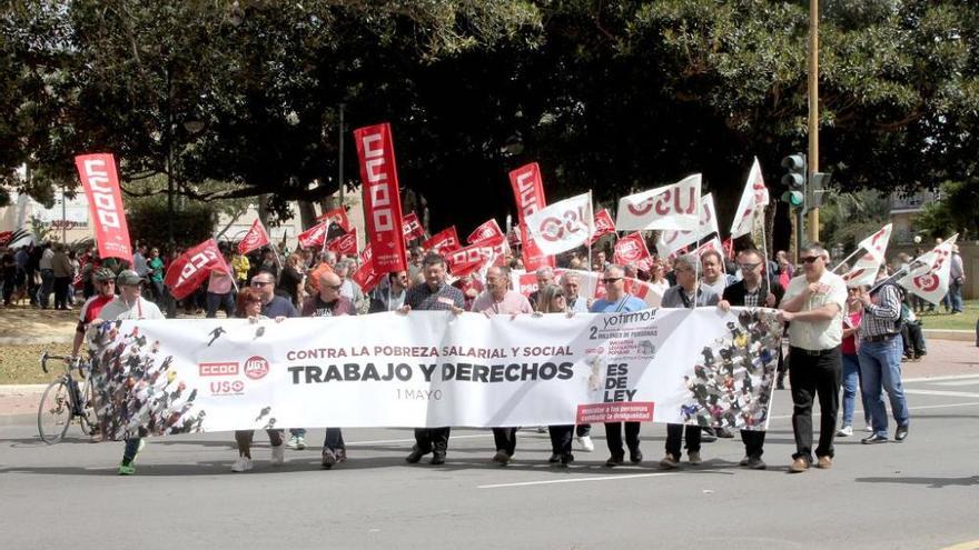 Manifestación del día del Primero de Mayo en Cartagena