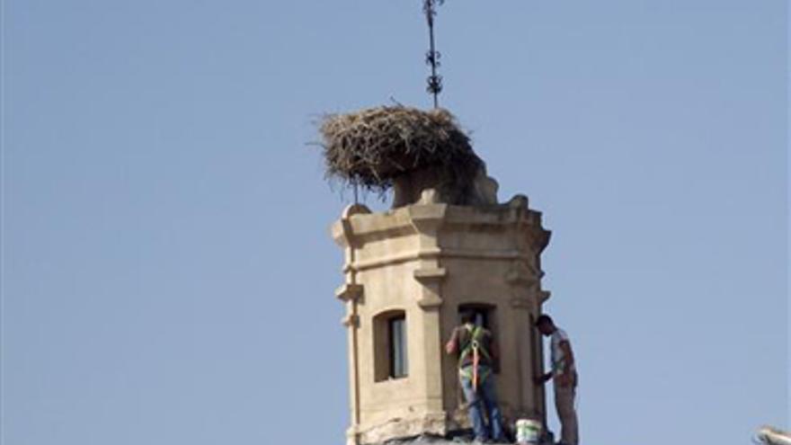 Ultiman las obras en la techumbre y la cúpula de la iglesia de San Antonio