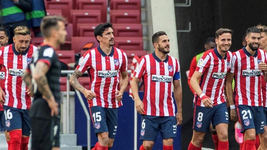 Una imagen del Atlético - Eibar.