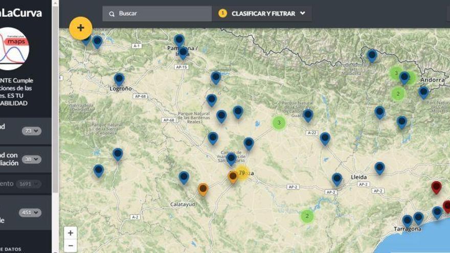 Un mapa de geolocalización permite crear redes vecinales de ayuda en Aragón
