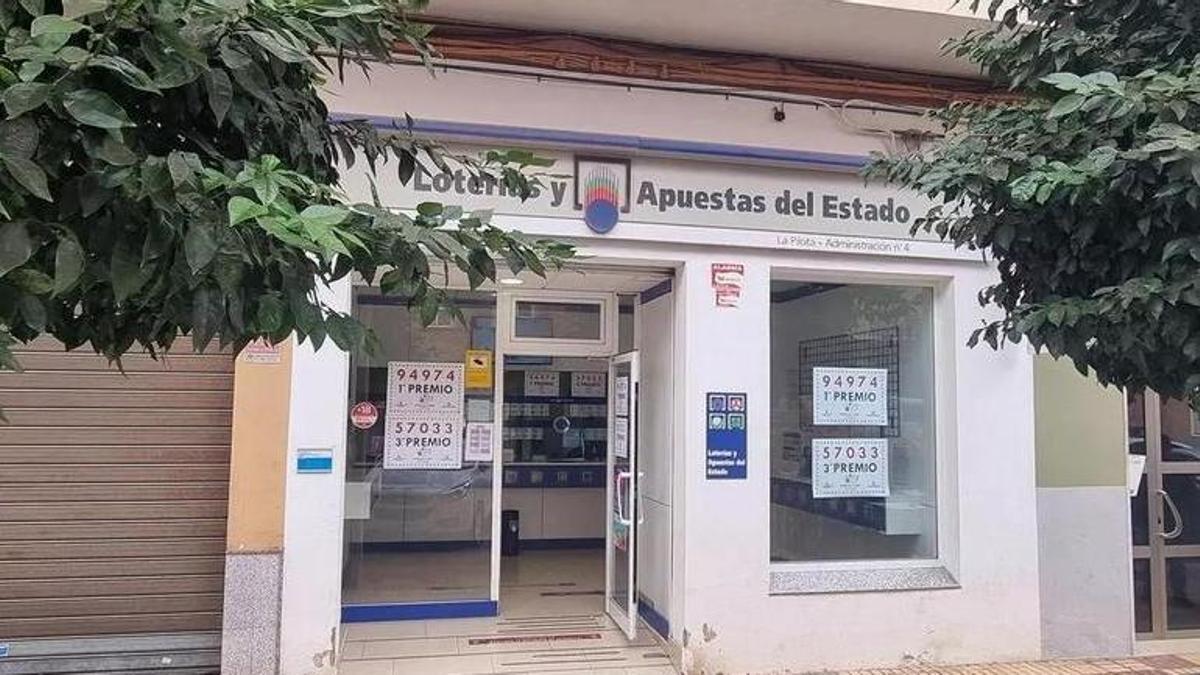 Administración número 4 de Carcaixent, en una imagen de archivo