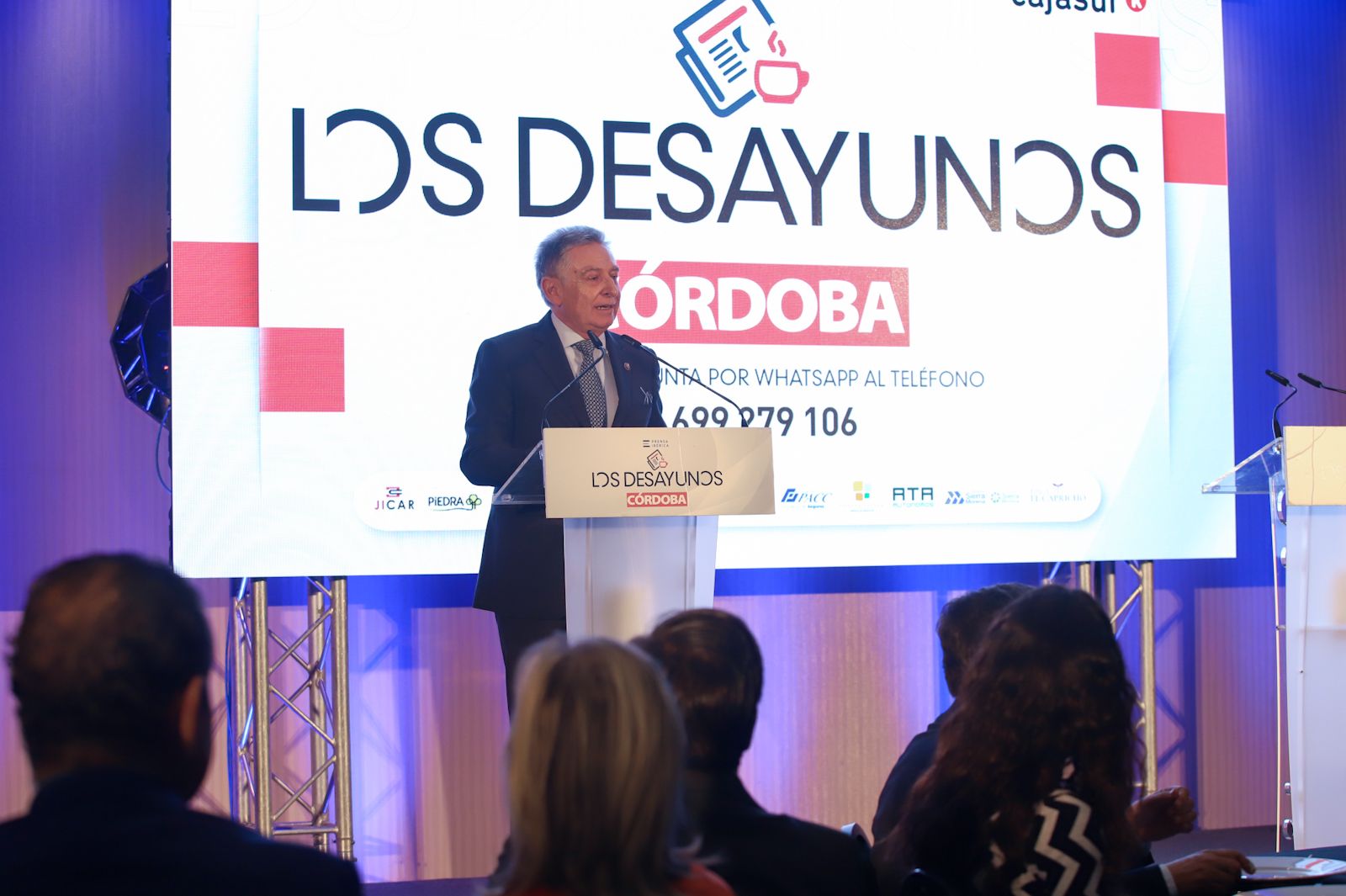 En imágenes | El presidente del TSJA, Lorenzo del Río, en Los Desayunos de CÓRDOBA
