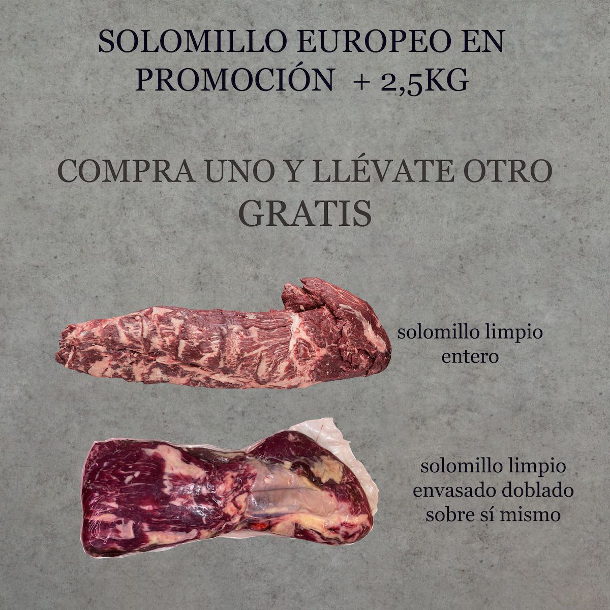 Solomillo europeo en promoción