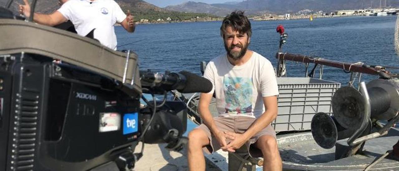 Stefano Ambroso, coordinador técnico del Proyecto Rescap, en Port de la Selva. | FOTO CEDIDA POR S.A.