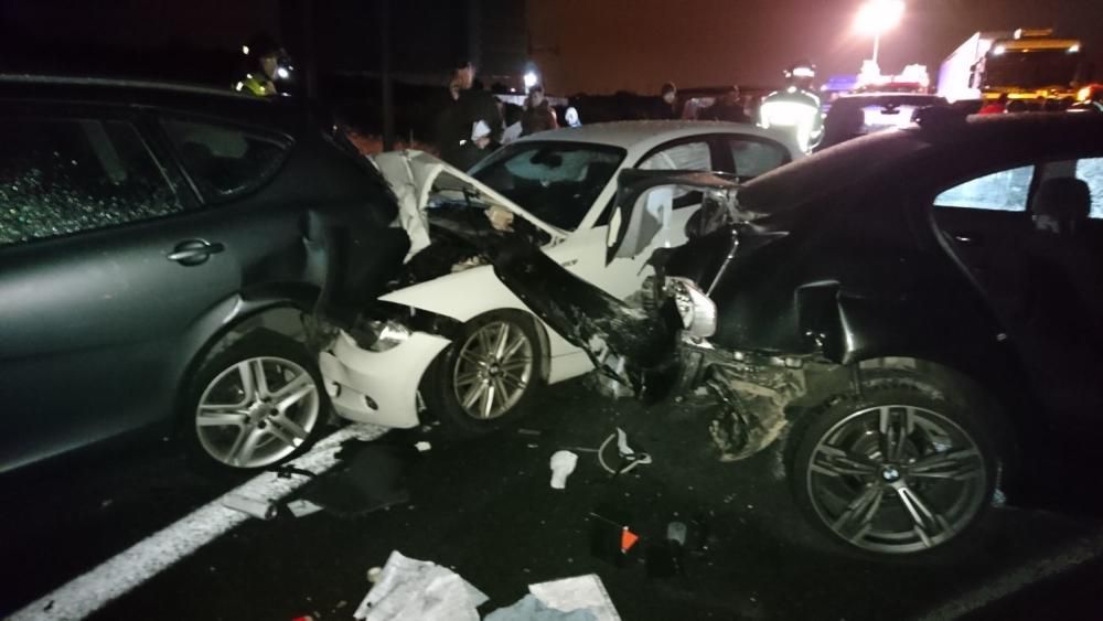 Accidente múltiple en la A-7