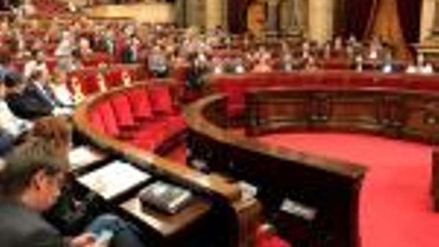 El ple del Parlament, celebrat ahir.