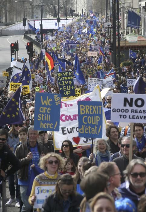 Manifestación en Londres contra el ''Brexit''