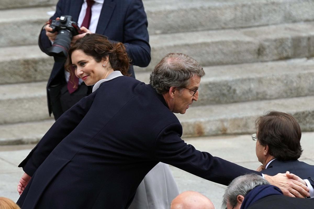  Actos día de la Constitución , en la imagen Alberto Nuñez Feijóo e Isabel Díaz Ayuso.