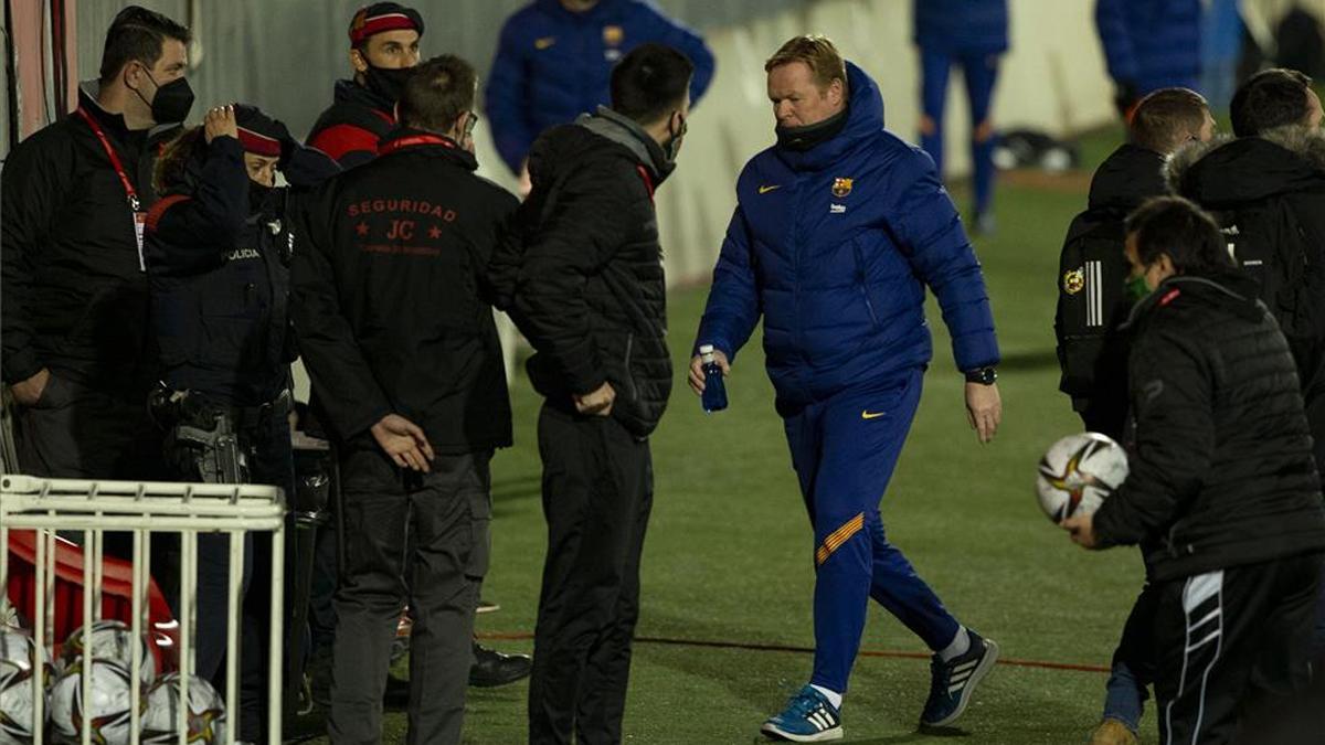 Koeman salió contrariado de Cornellà