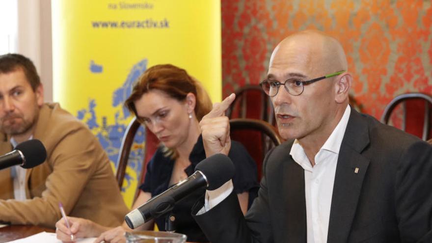 Romeva afirma a Bratislava que la qüestió catalana és &quot;una qüestió europea&quot;