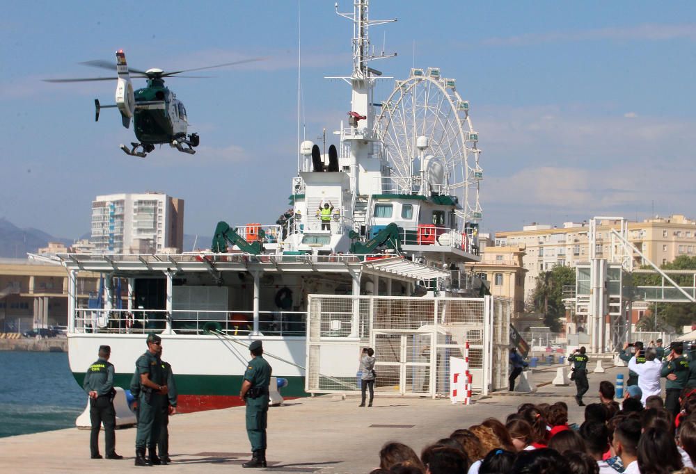 Simulacro en el puerto de Málaga