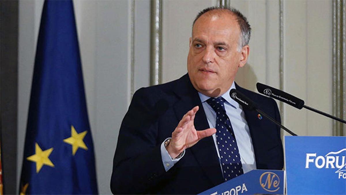 Tebas: No seré presidente con un modelo que perjudique el fútbol español