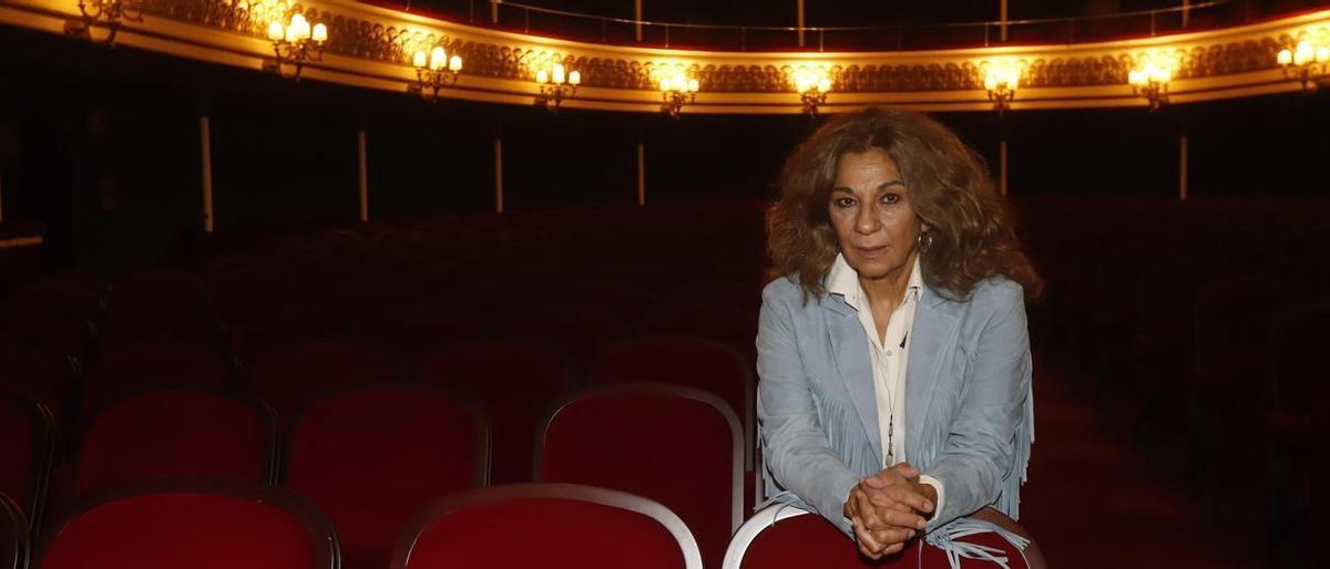 Lolita Flores en el Teatro Principal de Zaragoza donde va a representar 'Poncia'.